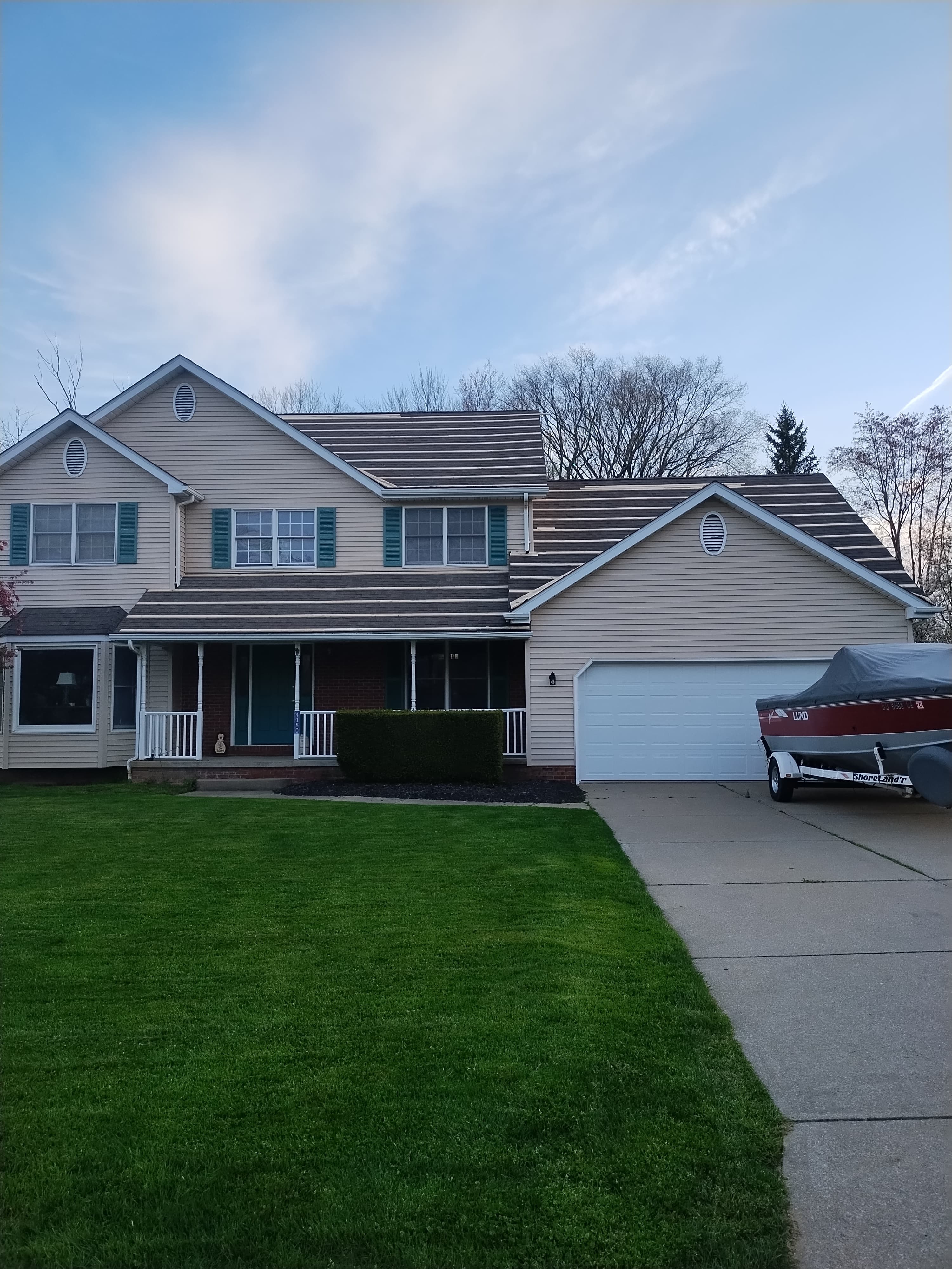 Standing seam metal roof on NW PA home